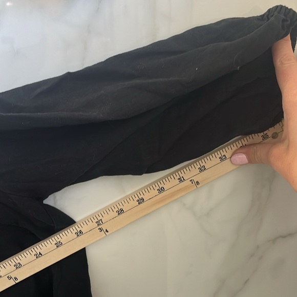 linen black peasant blouse - Picture 4 of 6